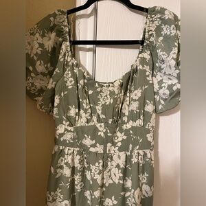 Floral Puff Sleeve Dress